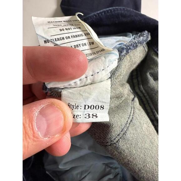 Barbell Apparel Jeans Mens 38x33 Dark Blue Performance Stretch - Picture 5 of 8